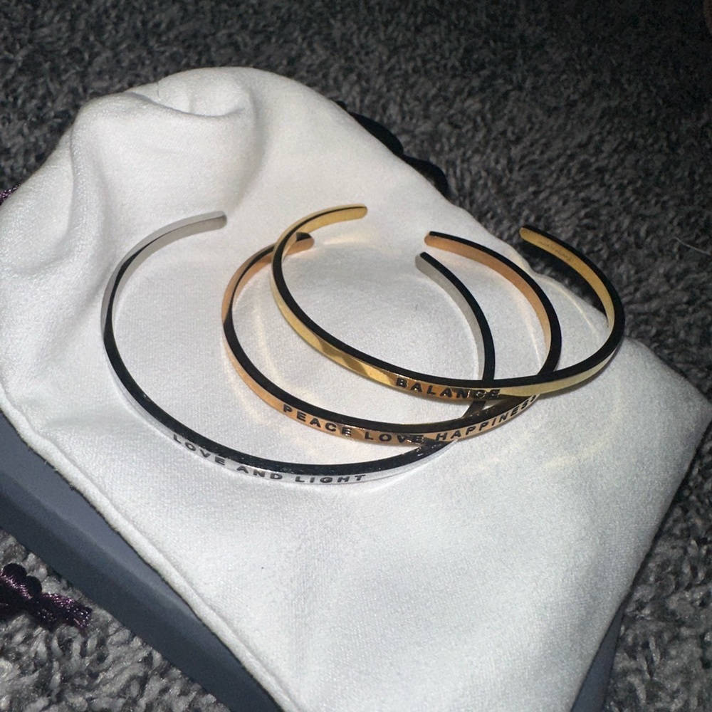 Bangle Set - Stainless Steel (Rose Gold, Silver & Gold)